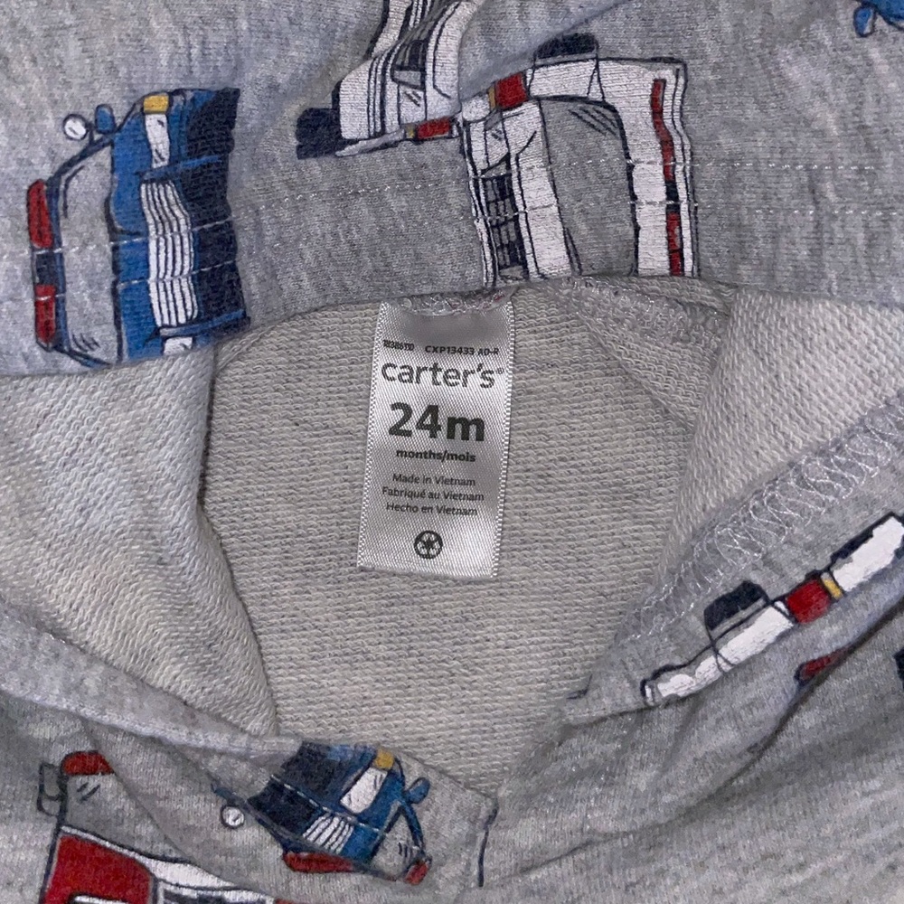 🚒24M Carter’s Hoodie🚒 - Picture 3 of 3